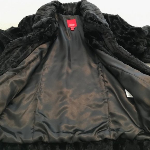 Esprit Black Faux Fur Jacket - Picture 5 of 15